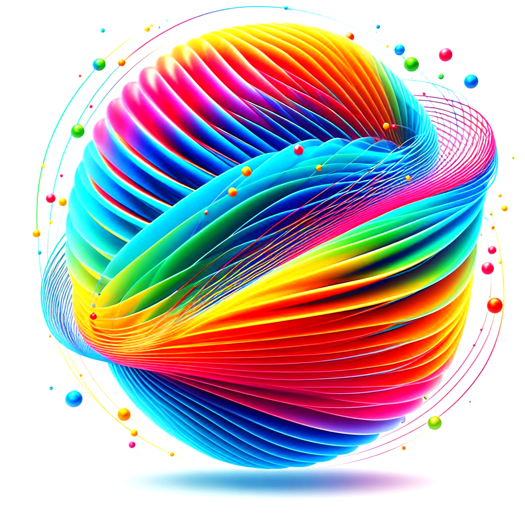 bright colorful simple harmonic motion