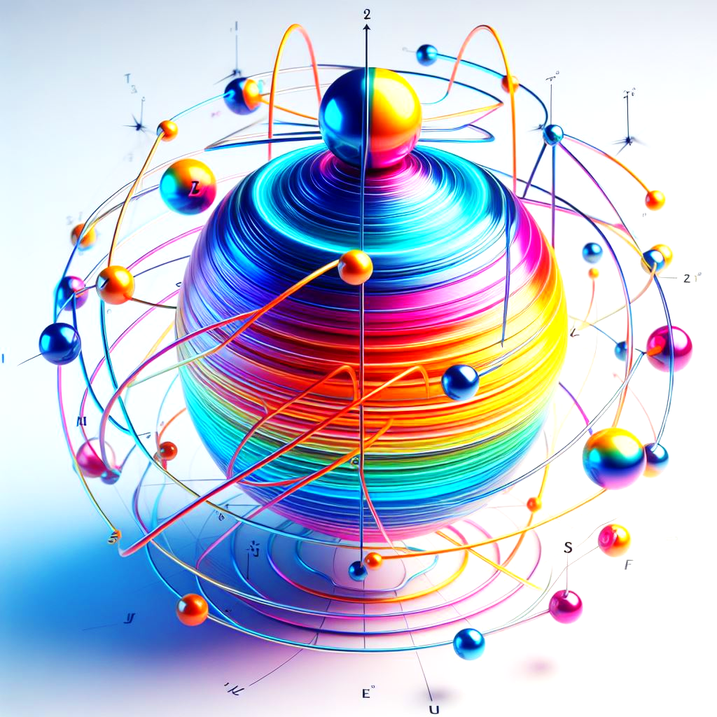 particles orbiting a sphere